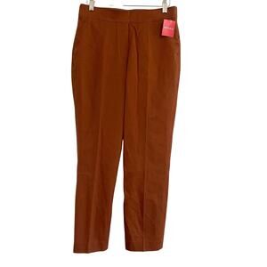 Spanx On-The-Go Ankle Slim Straight Pants Bronze Glow Women’s Medium fall